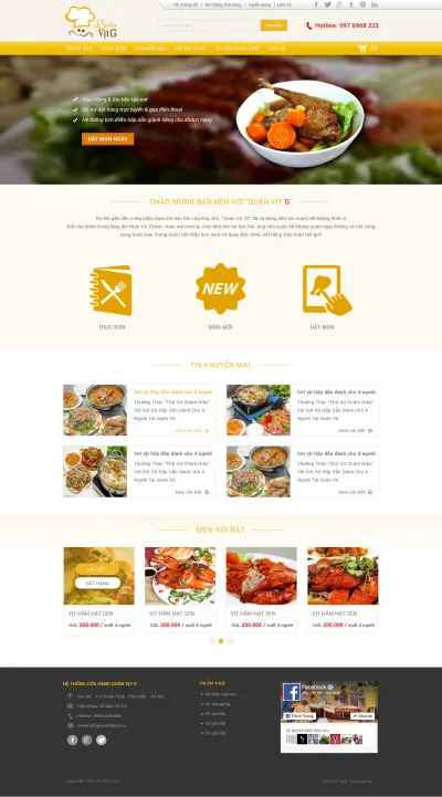 Thiết kế web bán đồ ăn uống