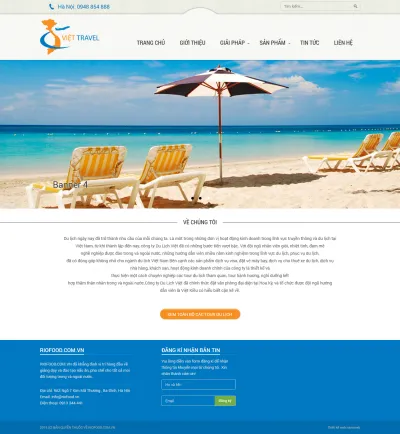 Thiết kế web về công ty du lịch