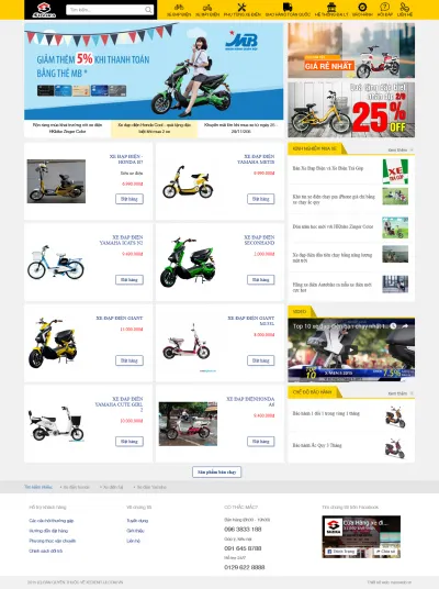 Thiết kế web bán hàng xe đạp điện