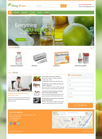 Thiết kế web bán thuốc & dược phẩm