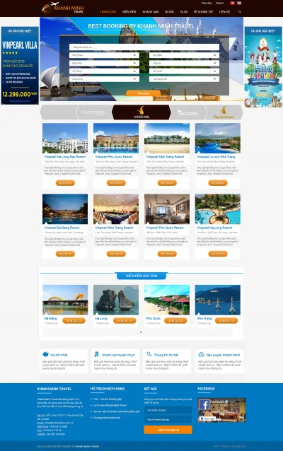 Thiết kế website công ty du lịch khánh minh
